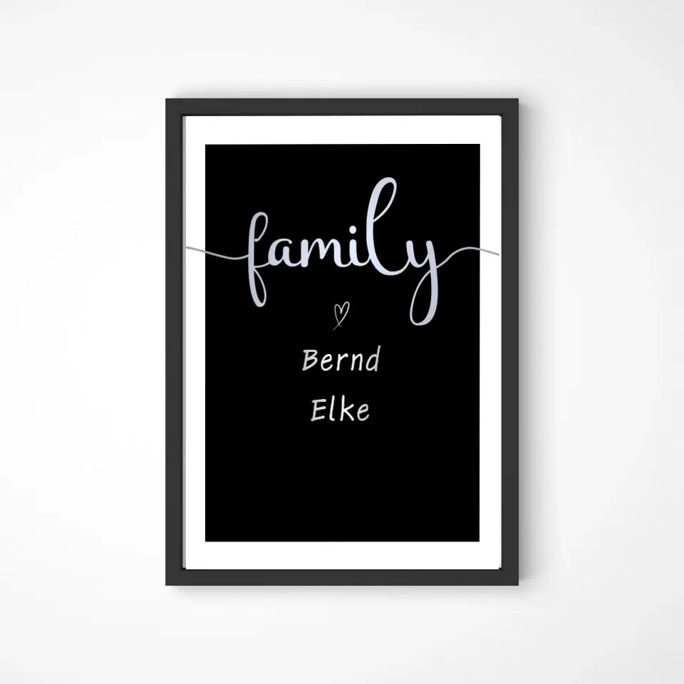 Silberne Familie Poster