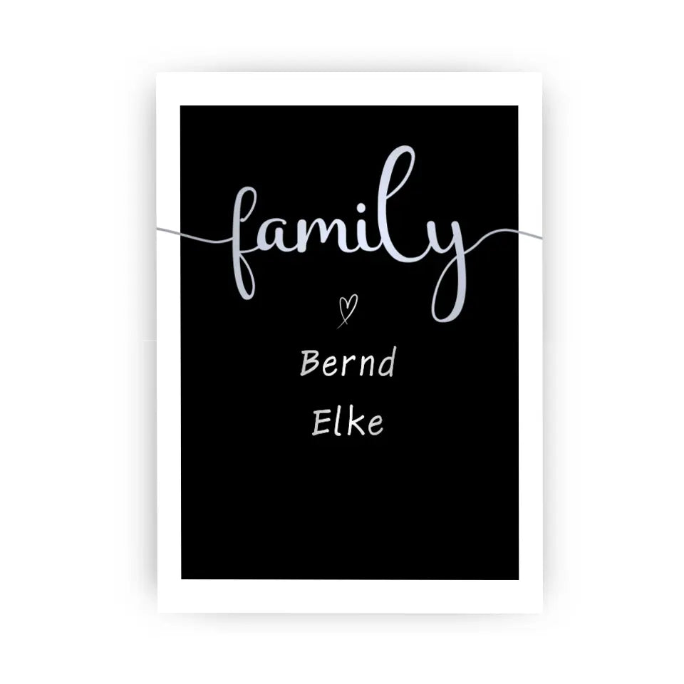 Silberne Familie Poster