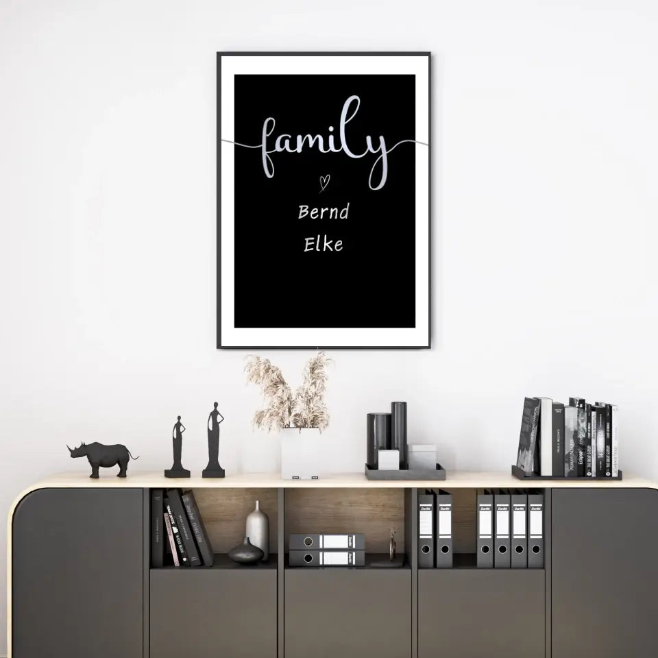 Silberne Familie Poster