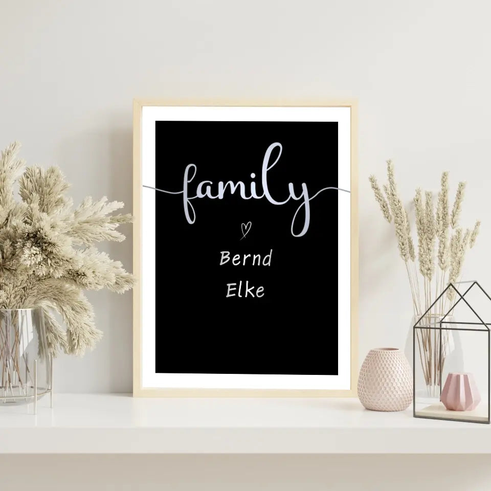 Silberne Familie Poster