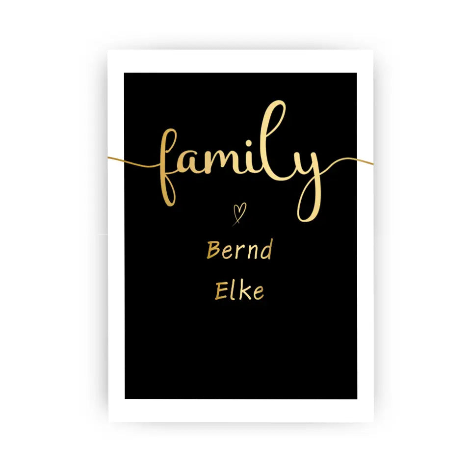 goldene Familie Poster