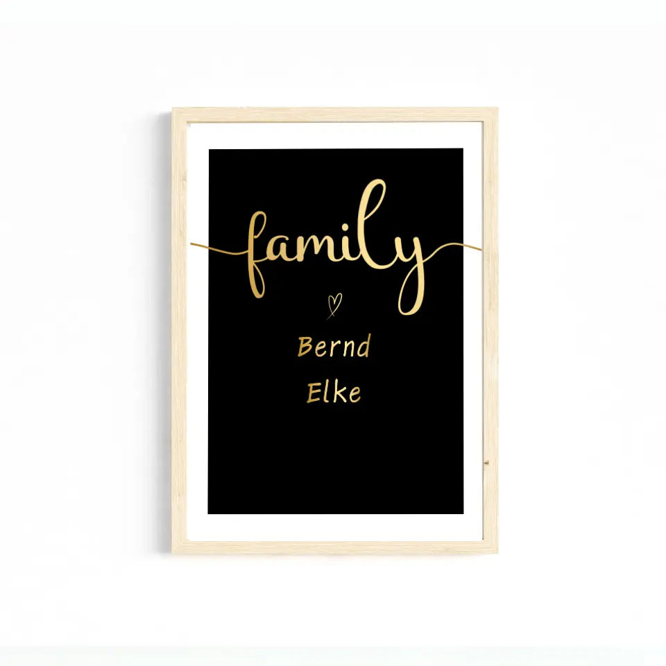 goldene Familie Poster