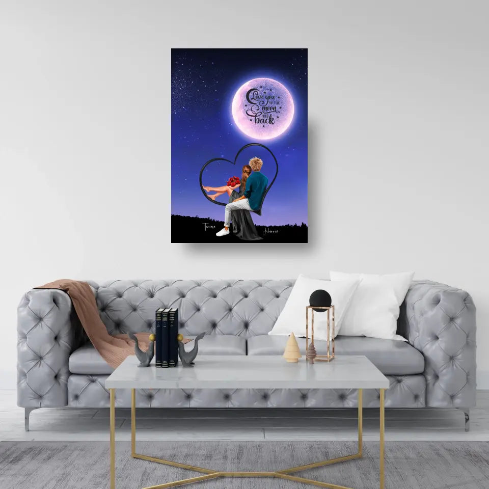 Love you to the Moon Poster