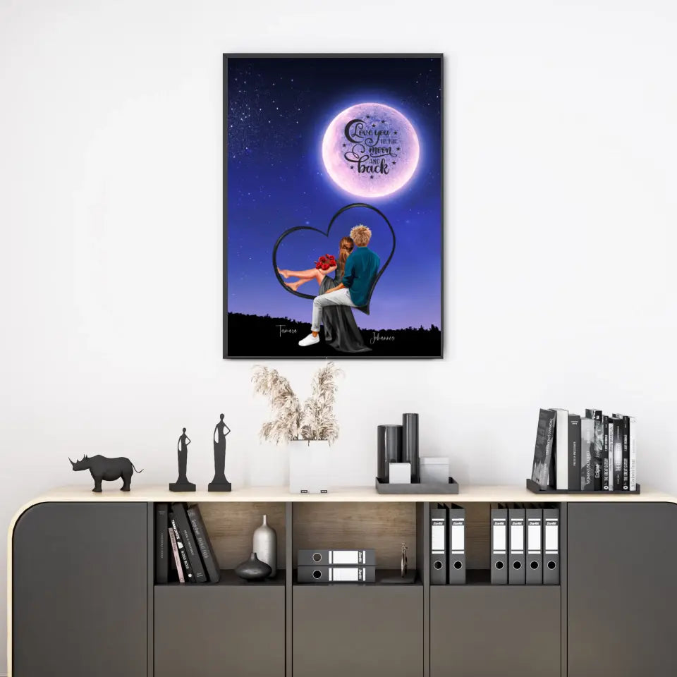 Love you to the Moon Poster