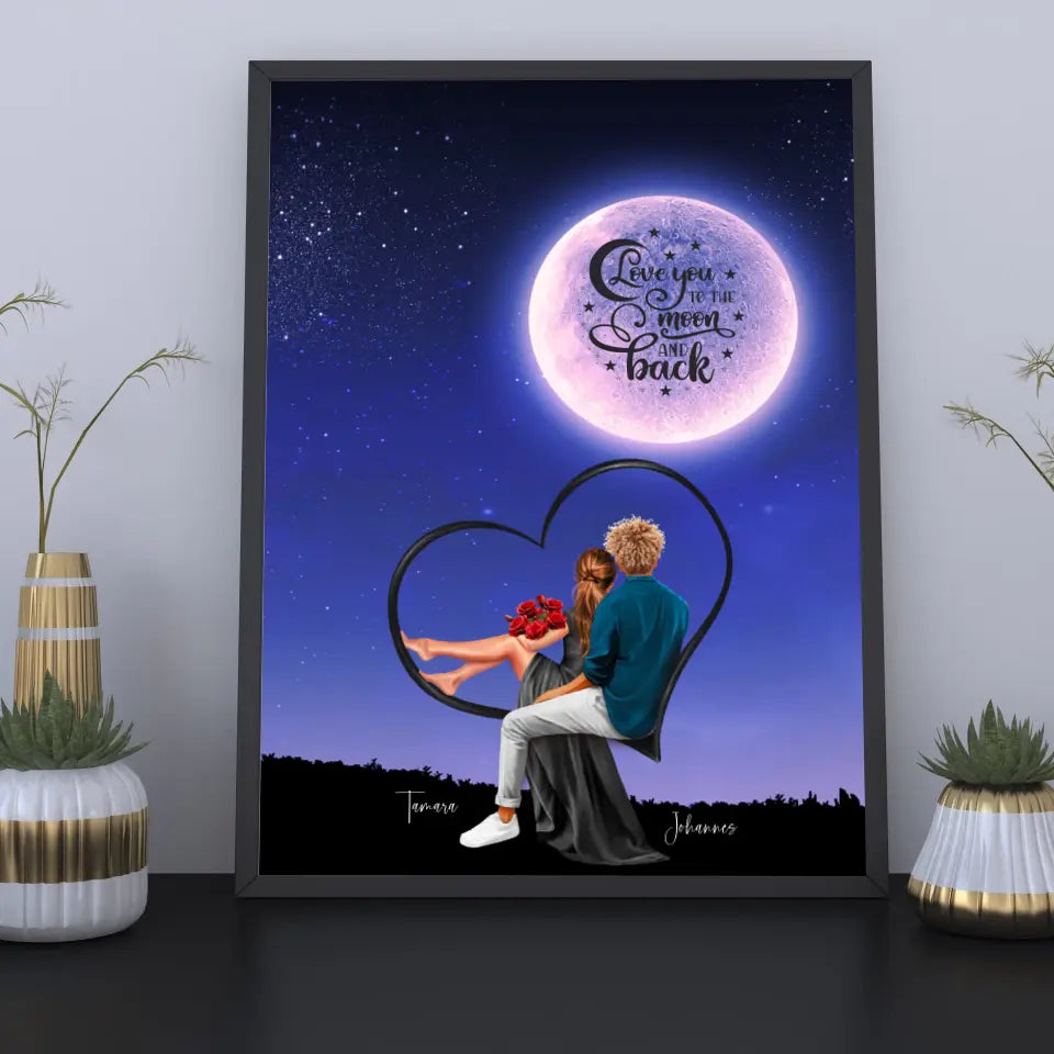 Love you to the Moon Poster