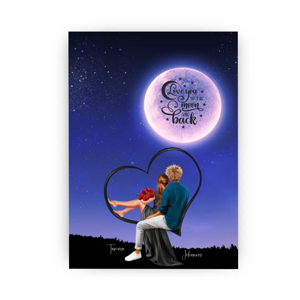 Love you to the Moon Poster