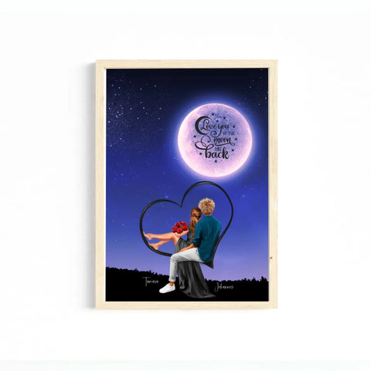 Love you to the Moon Poster