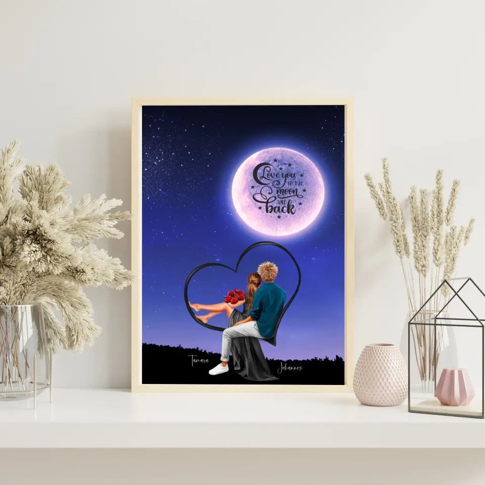 Love you to the Moon Poster