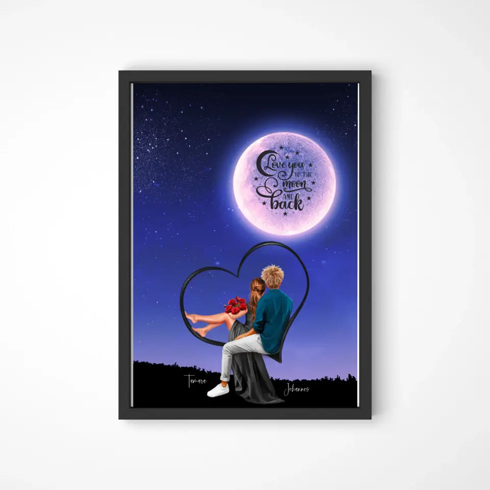 Love you to the Moon Poster