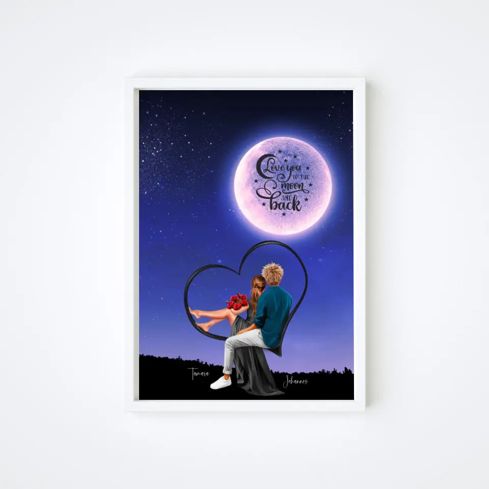 Love you to the Moon Poster