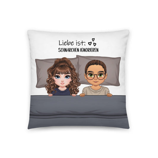 Mit dir bis in die Träume - personalisiertes Kissen